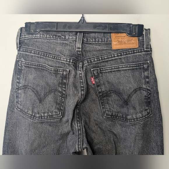 LEVI'S Women Wedgie Straight Size 26x28 Washed Black Color 99% Cotton Prenium - Picture 8 of 16